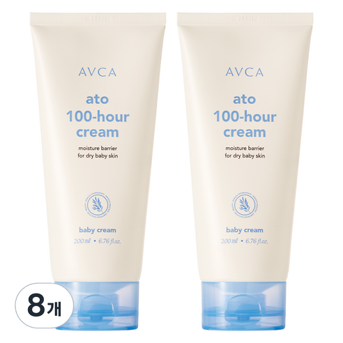 아브카 아토 100시간 초고보습 베이비 크림, 200ml, 8개