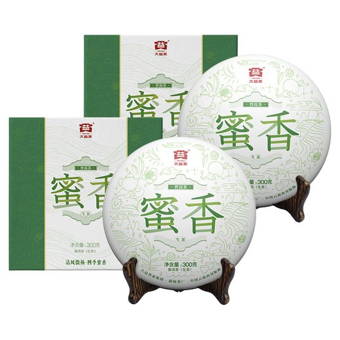대익차 보이차 밀향 생차, 300g, 1개입, 2개