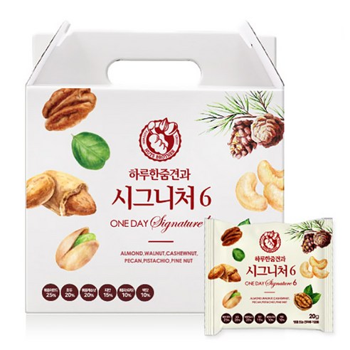 너츠브라더 하루한줌견과 시그니처6 25p, 1개, 500g