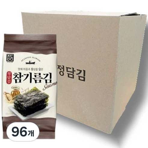 정담김 참기름 도시락김, 5g, 96개