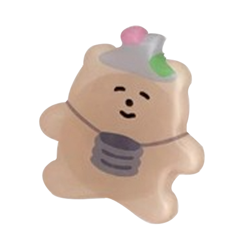 피드 캐릭터 스마트폰 거치대 그립톡, 각설이곰, 1개