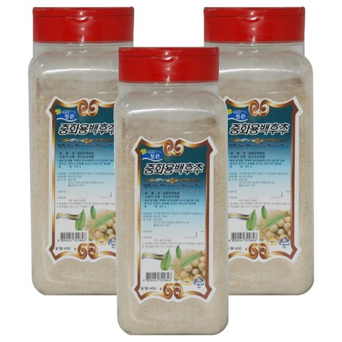 청은 중화용 백후추, 450g, 3개