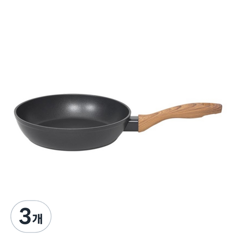 벨라쿠진 우드패턴 IH 후라이팬, 3개, 20 cm