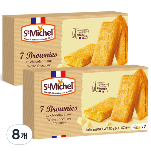 생미쉘 화이트 브라우니, 210g, 8개