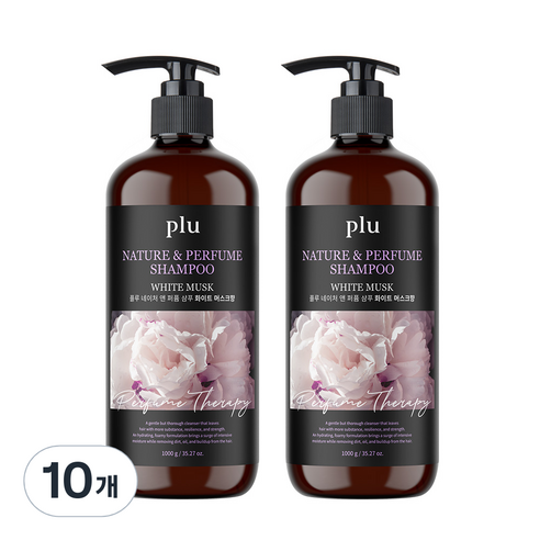 플루 네이처 앤 퍼퓸 샴푸 화이트 머스크향, 1000g, 10개