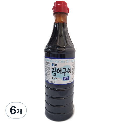 푸른식품 장어구이 순한맛 양념, 6개, 970g