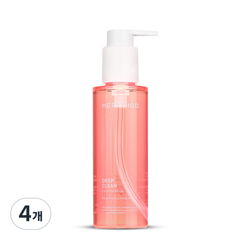 메리쏘드 딥클린 클렌징오일, 4개, 150ml