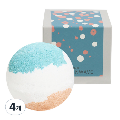 코아코스 버블앤팝 오션웨이브 배쓰밤, 200g, 4개
