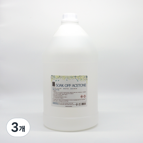 루벤스 쏙 오프 아세톤, 3.7L, 3개