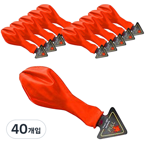 파티복닷컴 LED 풍선, 레드, 40개입