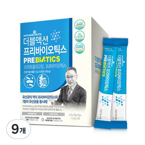 메이준뉴트리 이승남 더블액션 프리바이오틱스 프락토올리고당 유산균 30p, 150g, 9개