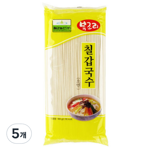 칠갑농산 국수opp 소면, 2.5kg, 5개