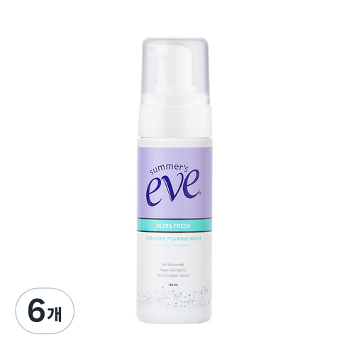 썸머스이브 페미닌 포밍 워시 멀티 베네피트 라스팅 프레시니스 여성청결제, 150ml, 6개