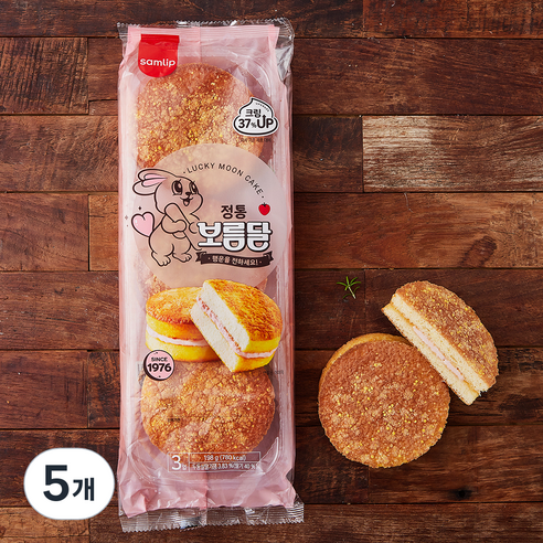 삼립 정통 보름달, 66g, 3개입, 5개