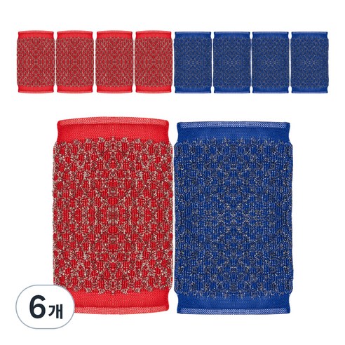 청소해결사 올스텐 다이아몬드 강력 수세미, 6개, 10개입