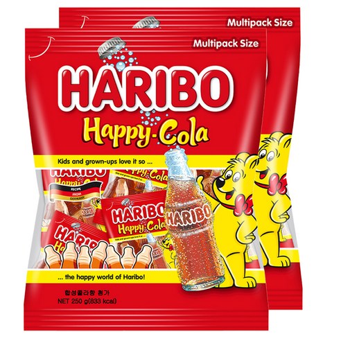 하리보 해피콜라 젤리, 250g, 2개