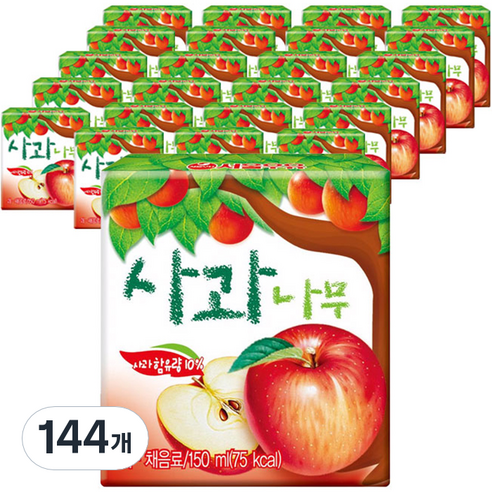 서울우유 사과나무 과일주스, 150ml, 144개
