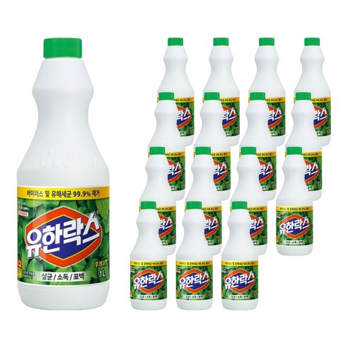 유한락스 후레쉬, 1L, 16개