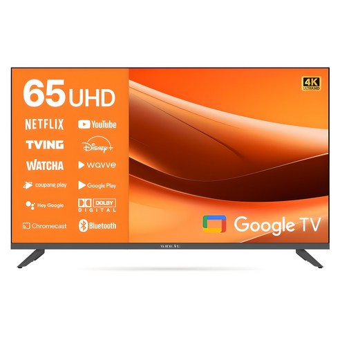 와이드뷰 4K UHD LED 구글3.0 스마트 TV, 165cm(65인치), WGE65UT1, 무타공 벽걸이형(추가비용발생), 방문설치