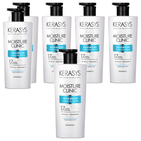 케라시스 모이스처 클리닉 단백질 샴푸 플로럴파우더향, 750ml, 6개
