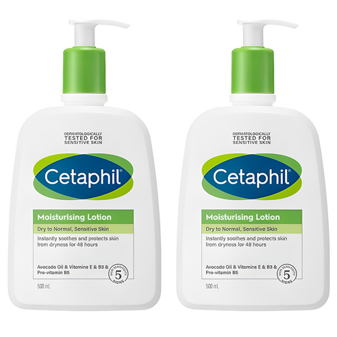 세타필 모이스춰라이징 로션, 500ml, 2개