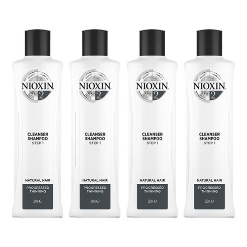 니옥신 3D 케어시스템 클렌저 샴푸 System 2, 300ml, 4개