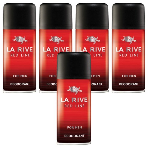라리브 남성용 레드라인 퍼퓸 데오드란트, 150ml, 5개