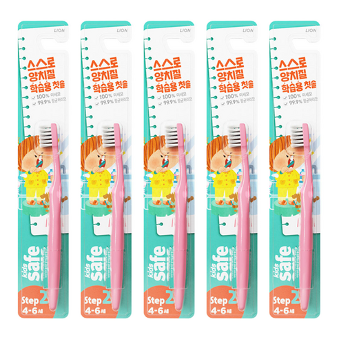 키즈세이프 유아칫솔 2단계, 랜덤 발송, 1개입, 5개