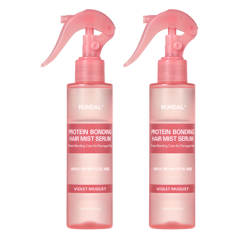 쿤달 프로틴 데미지 케어 헤어 미스트 세럼, 150ml, 2개