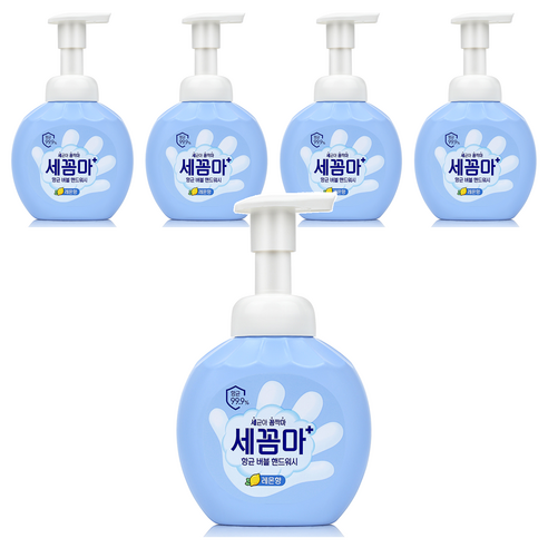 온더바디 세꼼마 항균 버블 핸드워시 레몬향, 250ml, 5개