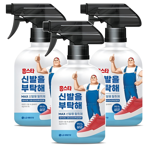 홈스타 신발을 부탁해 탈취제 본품, 500ml, 3개