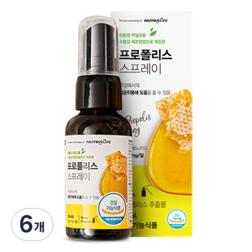 뉴트라라이프 프로폴리스 스프레이, 30ml, 6개