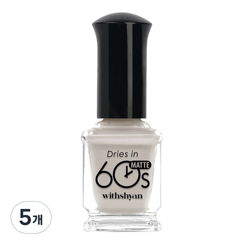 위드샨 60초 매니큐어 반투명 시럽 9ml, M107 고요한새벽, 5개