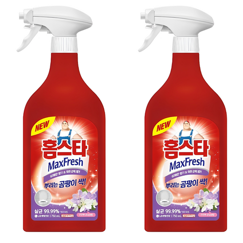 홈스타 맥스프레쉬 뿌리는 곰팡이 싹 세정제, 750ml, 2개