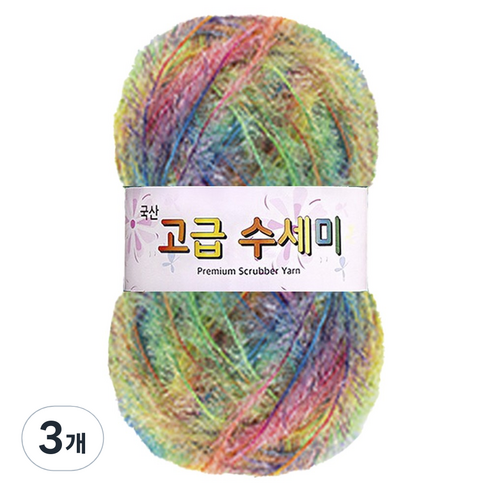 yarna 고급 수세미 뜨개실, 3개, 206