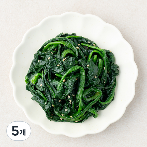 식탁위의사계 시금치나물, 200g, 5개