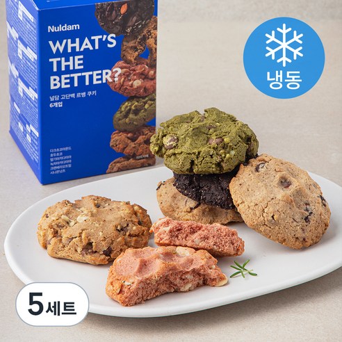 널담 고단백 르뱅 쿠키 6종 세트 (냉동), 50g, 6개입, 5세트