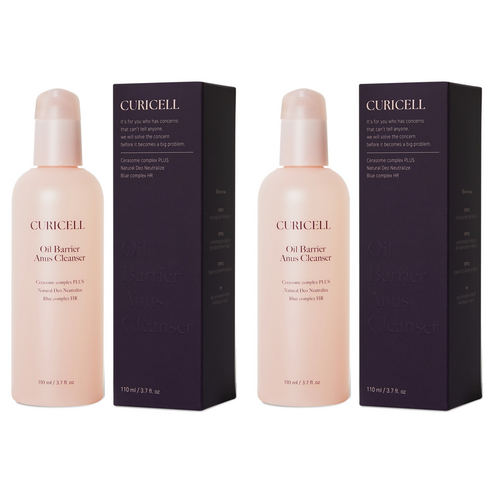 큐리셀 오일 베리어 항문 청결제, 110ml, 2개