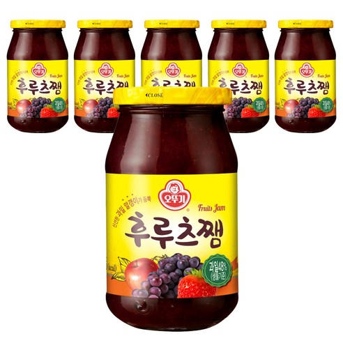 오뚜기 후르츠쨈, 850g, 6개