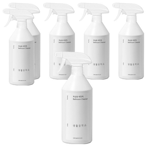 생활공작소 욕실용 세정제, 6개, 750ml