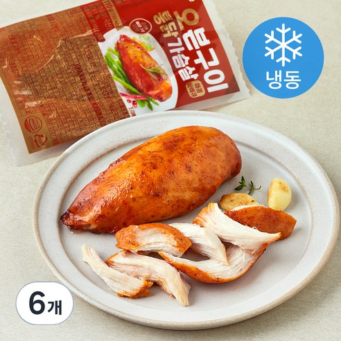 굽네 오븐구이 통닭가슴살 매콤바베큐 (냉동), 110g, 1개입, 6개