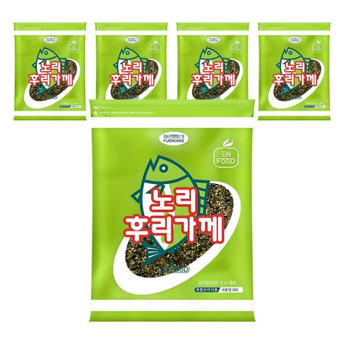 이엔푸드 노리 후리가께, 500g, 5개