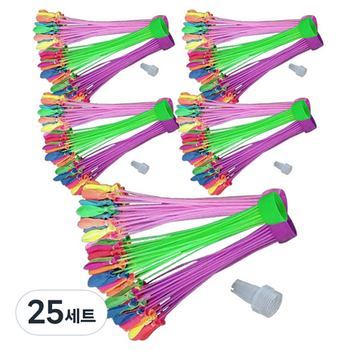 아이끌레 논매듭 다발 물풍선 제조기 세트, 랜덤발송(물풍선), 25세트