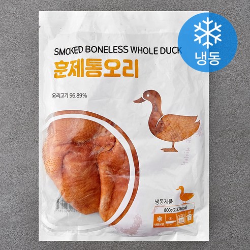 훈제 통오리 (냉동), 800g, 1개