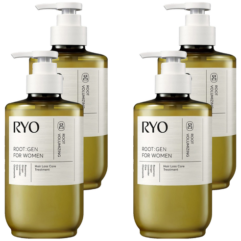 [비건라이프] 려 루트젠 여성 맞춤 탈모증상전문케어 트리트먼트, 353ml, 4개