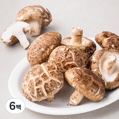 GAP 인증 국내산 표고버섯, 350g, 6팩