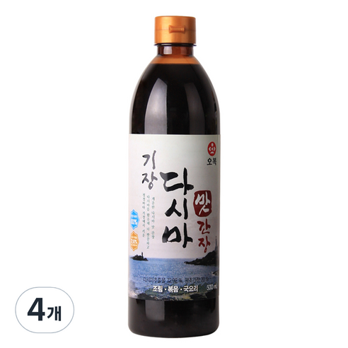 오복식품 기장 다시마 맛간장, 500ml, 4개