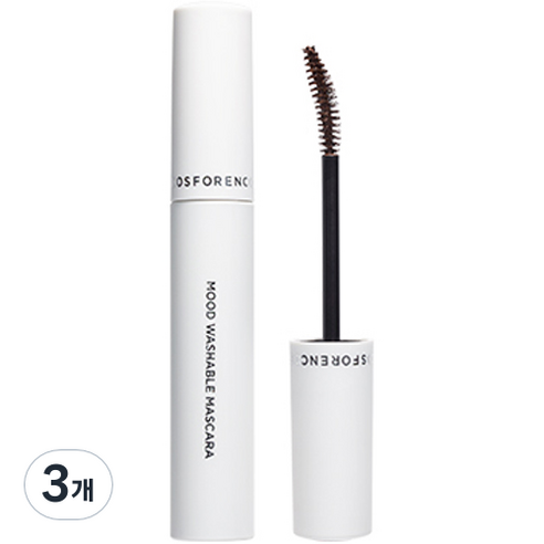 포렌코즈 무드 워셔블 마스카라 롱앤컬 8g, 02 코지브라운, 3개