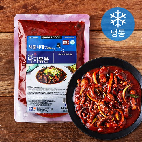 바다랑푸드랑 셰프신 낙지볶음 (냉동), 500g, 2개