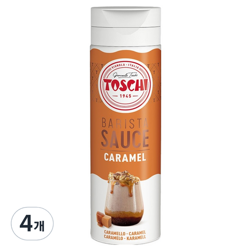 토스키 카라멜 소스, 500g, 4개